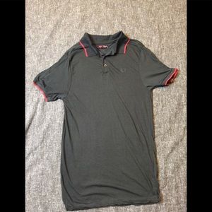 Cambridge Classics Black and Red collar shirt